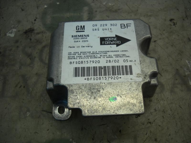 Recambio de centralita airbag para opel astra g berlina 1.6 cat (z 16 se / l55) referencia OEM IAM   