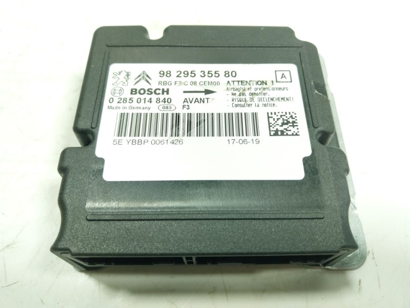 Recambio de centralita airbag para citroën c4 cactus 1.2 thp 110 referencia OEM IAM 9829535580 9829535580 