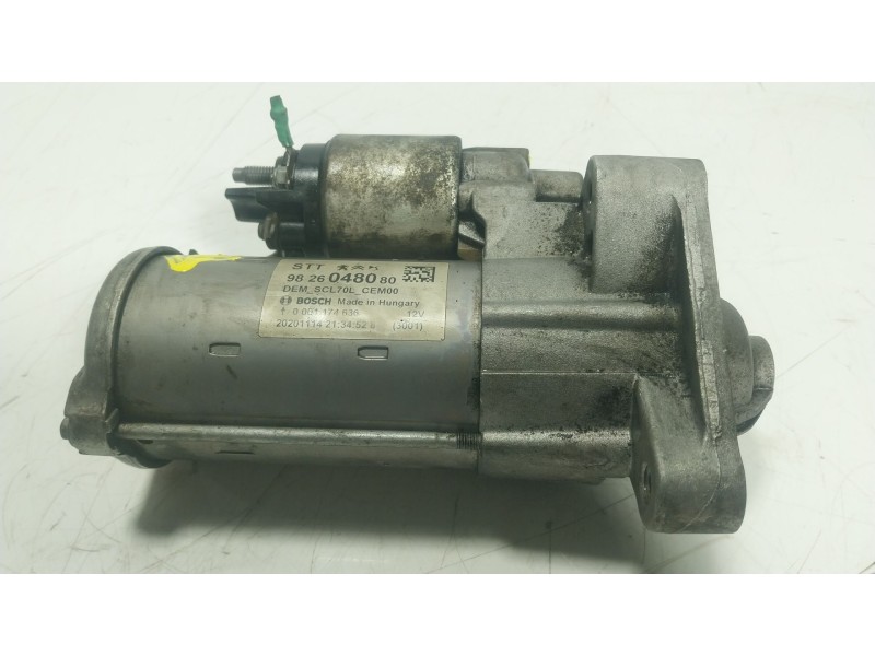 Recambio de motor arranque para peugeot boxer furgoneta 2.2 bluehdi 140 referencia OEM IAM 9826048080 9826048080 