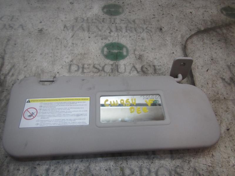 Recambio de parasol derecho para peugeot 207 1.4 hdi referencia OEM IAM   