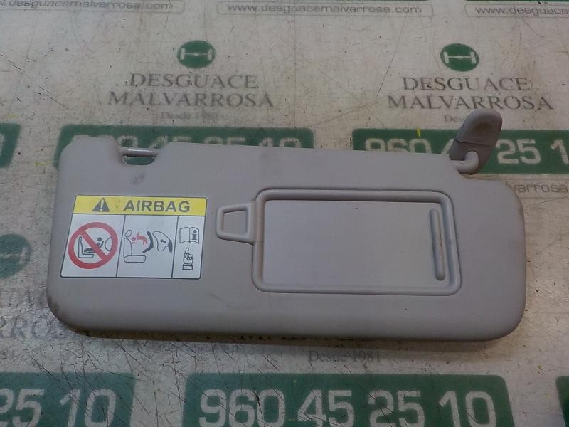 Recambio de parasol derecho para hyundai kona pure referencia OEM IAM 85220J9210TTX  