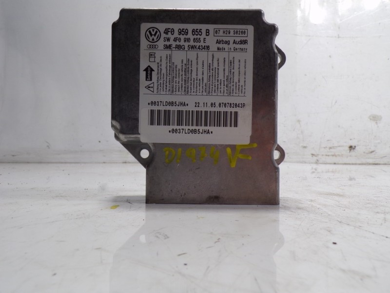 Recambio de centralita airbag para audi a6 berlina (4f2) 3.0 v6 24v tdi referencia OEM IAM 4F0910655E00H 4F0959655B 
