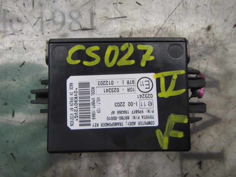 Recambio de modulo electronico para toyota yaris (ksp9/scp9/nlp9) sol referencia OEM IAM 897800D010 897800D010 