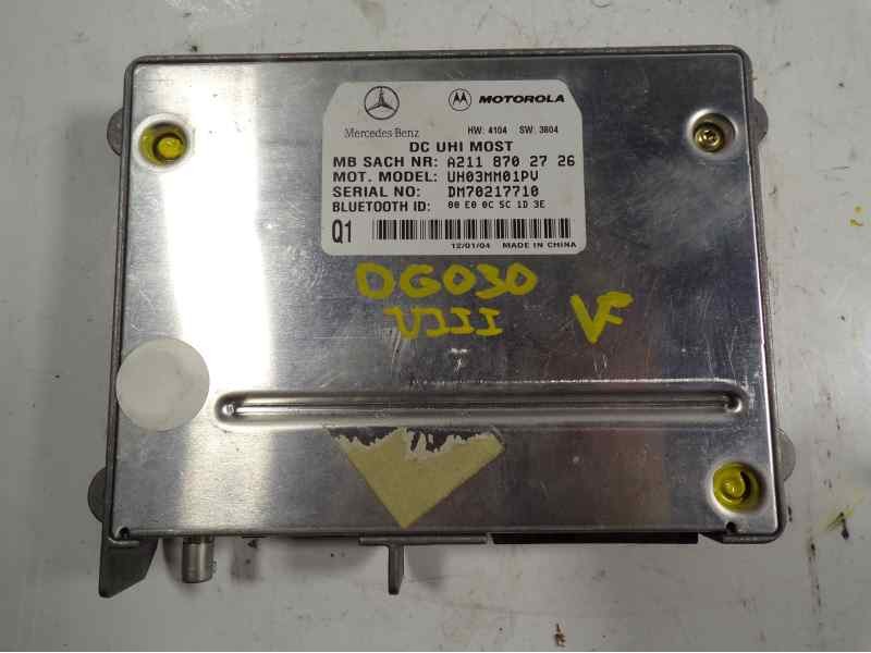 Recambio de modulo electronico para mercedes-benz clase slk (w171) roadster 3.5 v6 cat referencia OEM IAM A2118201485 A211870272