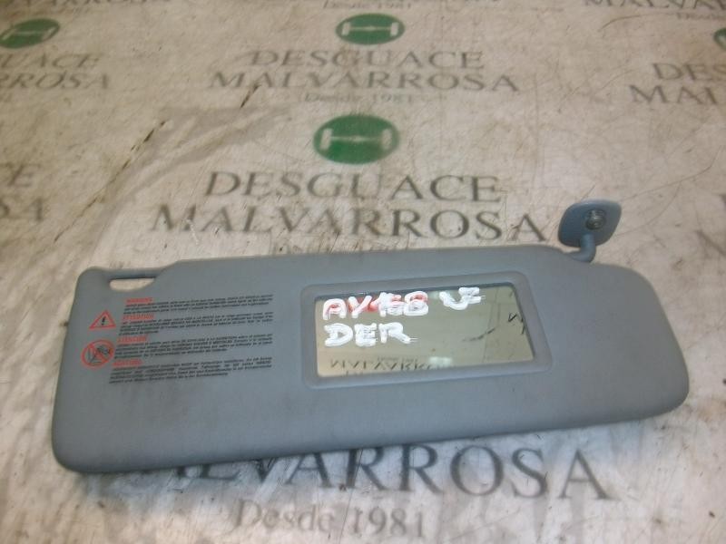 Recambio de parasol derecho para renault clio ii fase ii (b/cb0) authentique confort referencia OEM IAM   