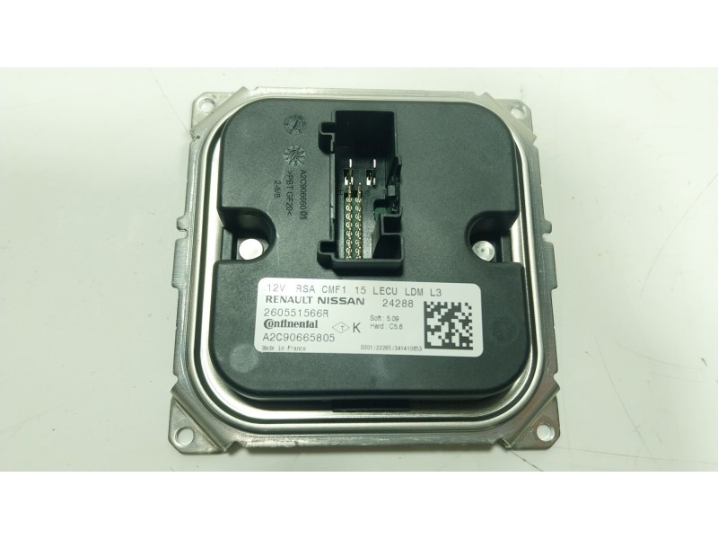 Recambio de centralita faros xenon para renault clio v (b7_) 1.5 blue dci 100 (b7ad) referencia OEM IAM  260551566R 