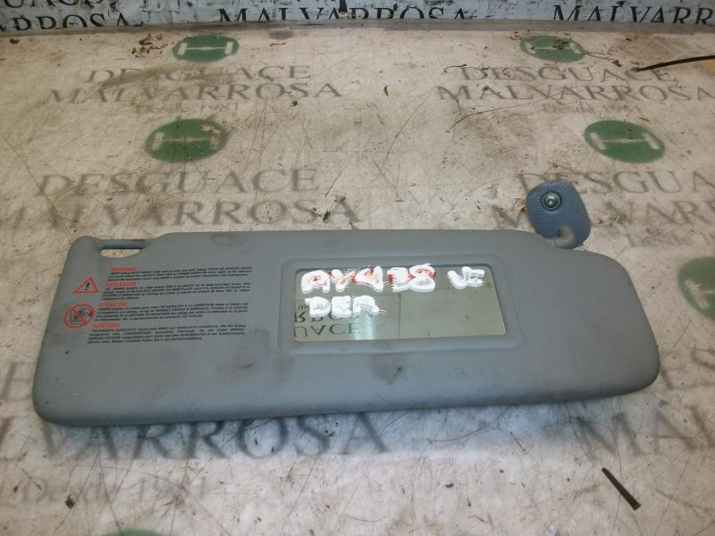 Recambio de parasol derecho para renault clio ii fase ii (b/cb0) base authentique referencia OEM IAM   