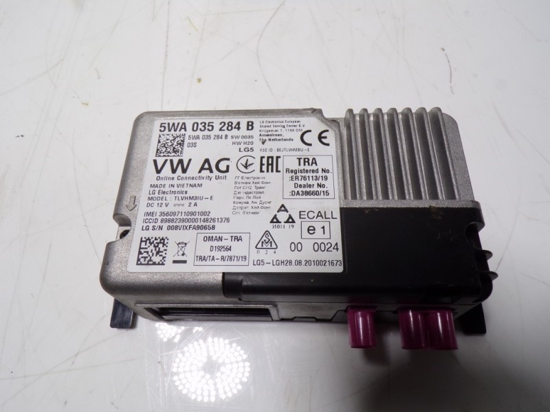 Recambio de modulo electronico para seat ibiza (kj1) fr referencia OEM IAM 5WA035284B 5WA035284B D192564