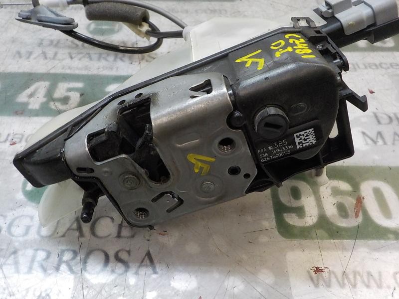 Recambio de cerradura puerta delantera izquierda para citroën c4 cactus 1.2 12v e-thp referencia OEM IAM 9819038580  