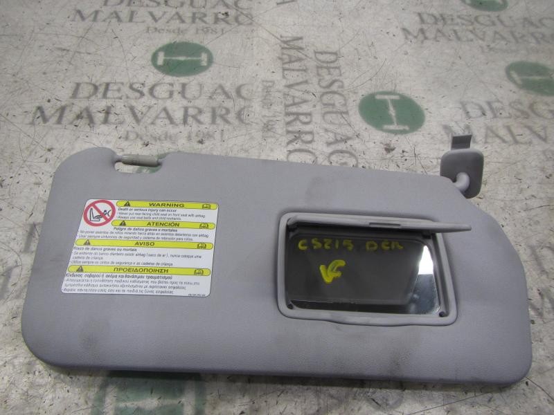 Recambio de parasol derecho para mazda 5 berl. (cr) 2.0 crtd active+ (105kw) referencia OEM IAM CC6669270C77  