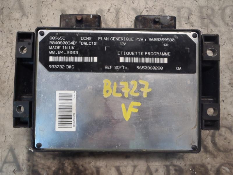 Recambio de centralita motor uce para citroën berlingo 1.9 d sx plus familiar referencia OEM IAM   