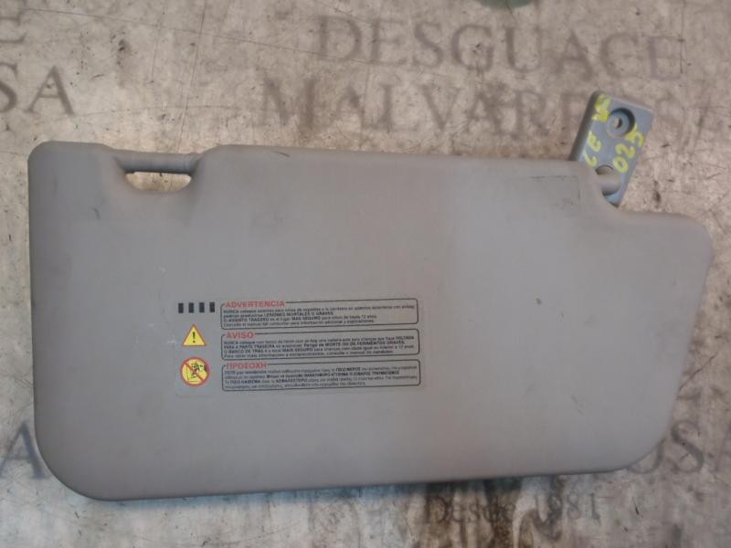 Recambio de parasol derecho para nissan micra (k12e) acenta referencia OEM IAM   