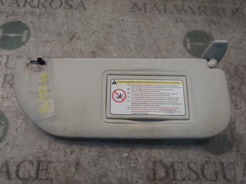 Recambio de parasol derecho para citroën c4 berlina exclusive referencia OEM IAM   