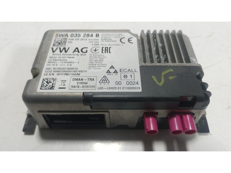 Recambio de modulo electronico para seat arona (kj7, kjp) 1.0 tsi referencia OEM IAM 5WA035284B  
