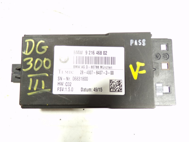 Recambio de modulo electronico para bmw serie 1 lim. (f21) 1.6 turbodiesel referencia OEM IAM 61357490465 921646802 284007840730