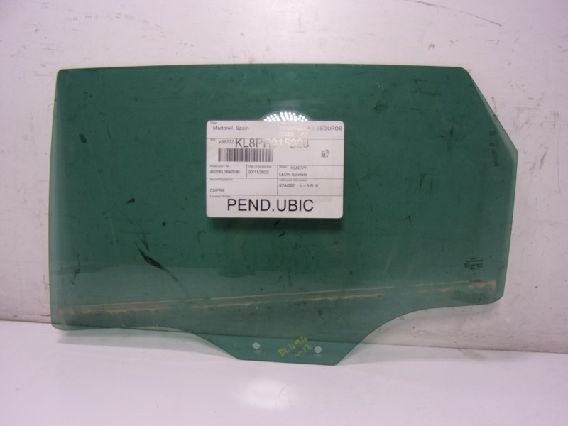 Recambio de cristal puerta trasero izquierdo para cupra leon sportstourer (kl8) 1.4 tsi phev referencia OEM IAM 5FE845025E  