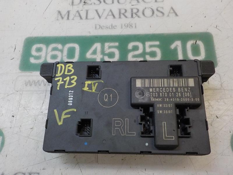 Recambio de modulo electronico para mercedes-benz clase clc (cl203) clc 200 cdi (la) (203.707) referencia OEM IAM A2038700126  