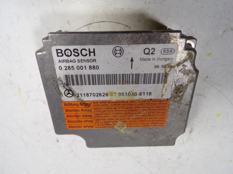 Recambio de centralita airbag para mercedes-benz clase cls (w219) 3.0 cdi cat referencia OEM IAM A2118702626 A2118702626 0285001