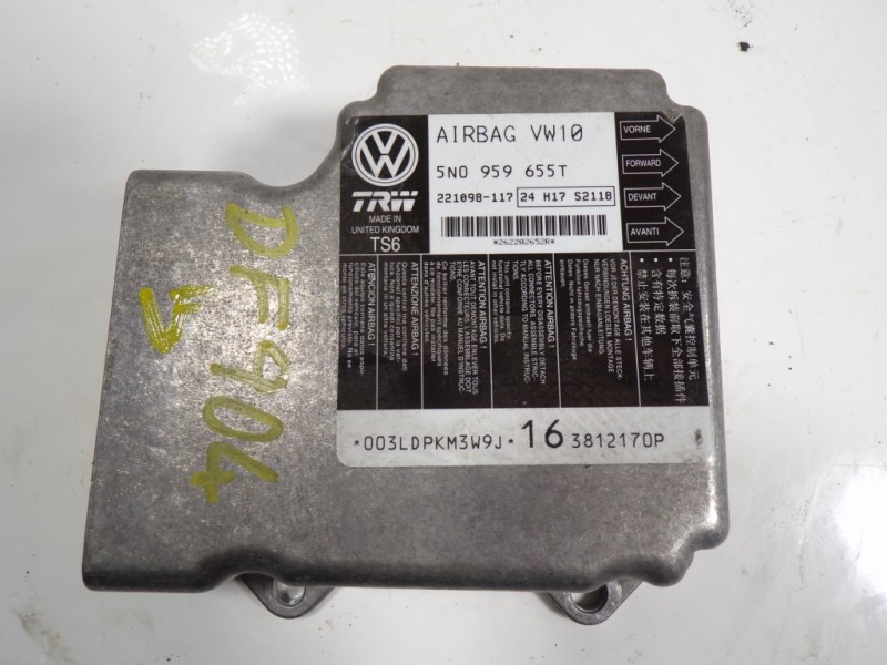 Recambio de centralita airbag para volkswagen passat alltrack 2.0 tdi dpf referencia OEM IAM 5N0959655T11R 5N0959655T 