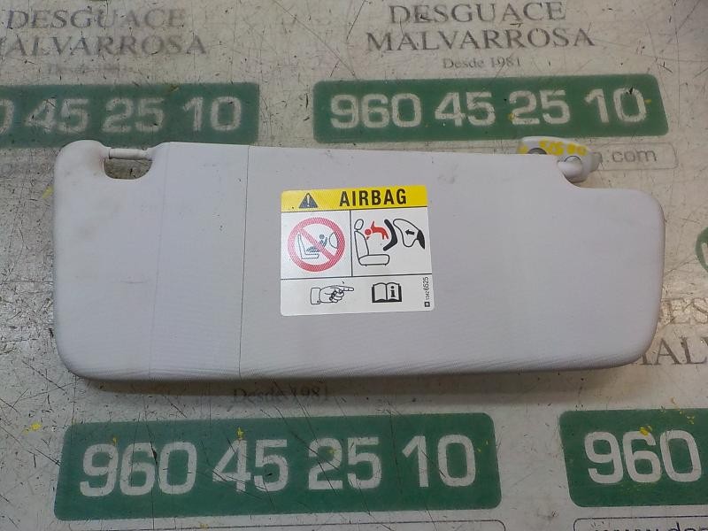 Recambio de parasol derecho para opel corsa e selective referencia OEM IAM 13454369  