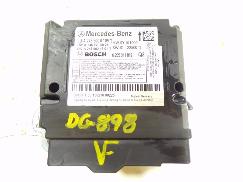 Recambio de centralita airbag para mercedes-benz clase b (w246) 1.8 cdi cat referencia OEM IAM A2469000709 A2469000709 028501181