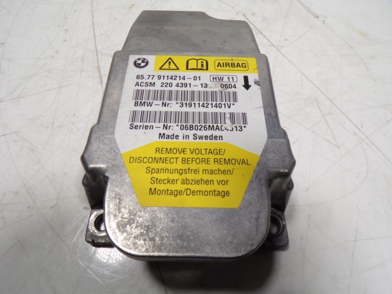 Recambio de centralita airbag para bmw serie m6 coupe (e63) basis referencia OEM IAM 65779172018 911421401 