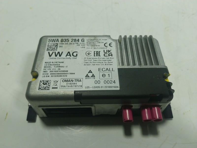 Recambio de modulo electronico para seat ibiza v (kj1, kjg) 1.0 tsi referencia OEM IAM 5WA035284G 5WA035284G 