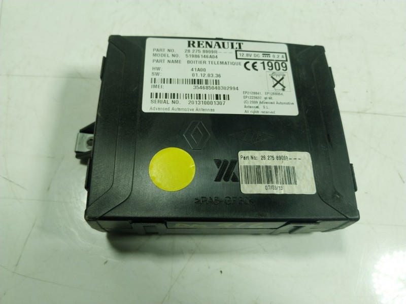 Recambio de modulo electronico para renault zoe (bfm_) zoe referencia OEM IAM 282756464R 282758909R 