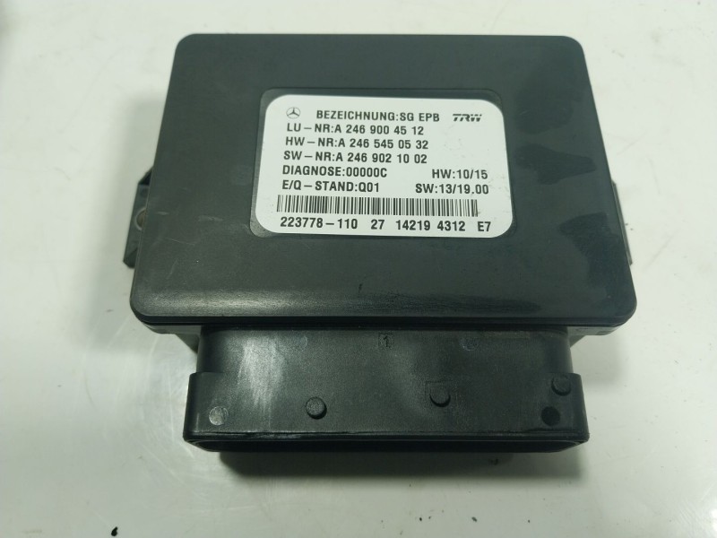 Recambio de modulo electronico para mercedes-benz clase a (w176) 1.5 cdi cat referencia OEM IAM A2469004512 A2469004512 