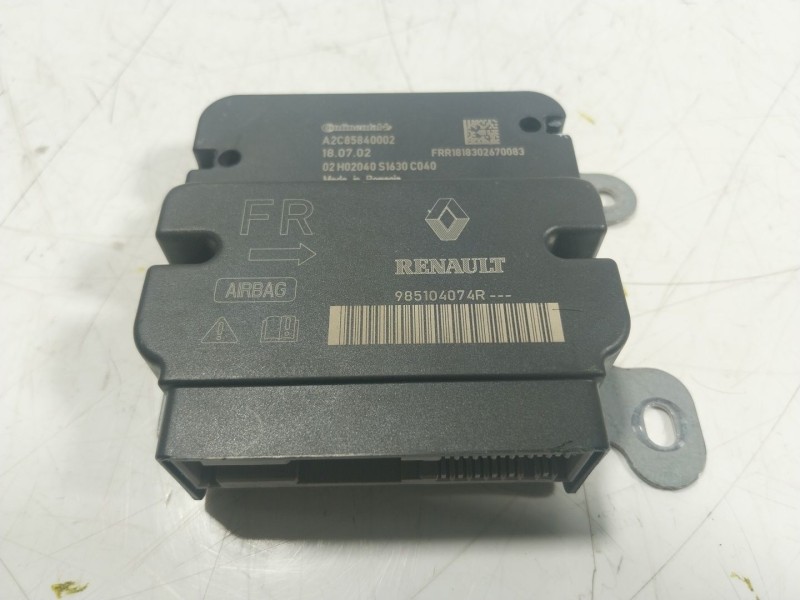 Recambio de centralita airbag para renault zoe referencia OEM IAM  985104074R 