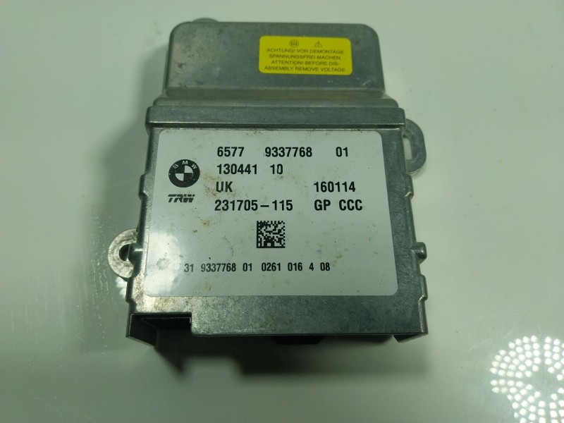 Recambio de centralita airbag para bmw i3 (i01) electric referencia OEM IAM 65779337768 9337768 