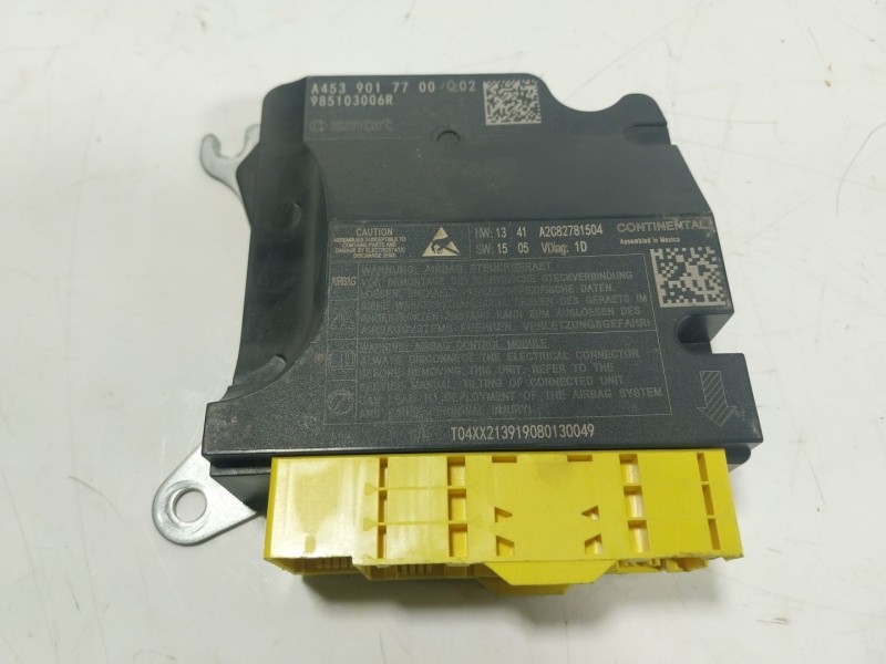 Recambio de centralita airbag para smart forfour ev eq 17.6 kwh referencia OEM IAM A4539017700 985103006R 