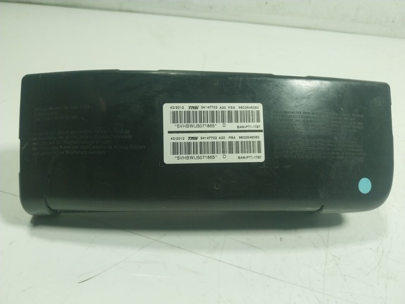 Recambio de airbag lateral delantero izquierdo para citroën c3 1.1 referencia OEM IAM 9802546080 9802546080 