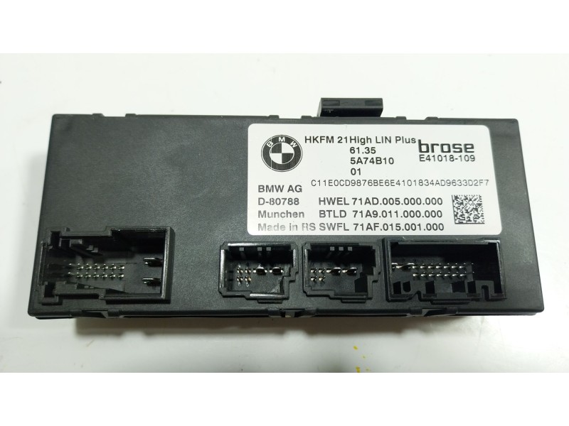 Recambio de modulo electronico para bmw x7 (g07) xdrive 40 d mild-hybrid referencia OEM IAM  61355A74B10 