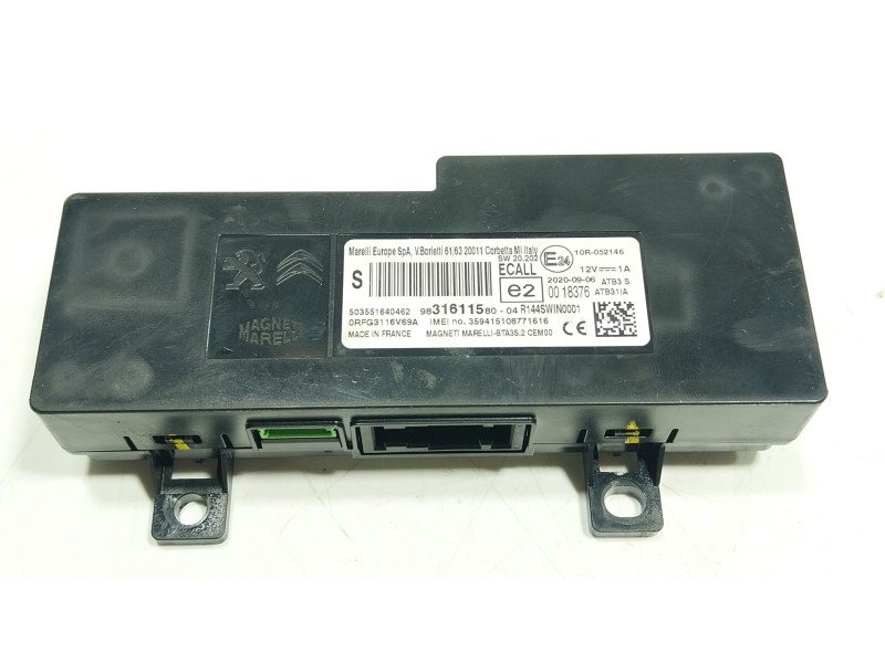 Recambio de modulo electronico para peugeot rifter 1.5 bluehdi 130 referencia OEM IAM  9831611580 