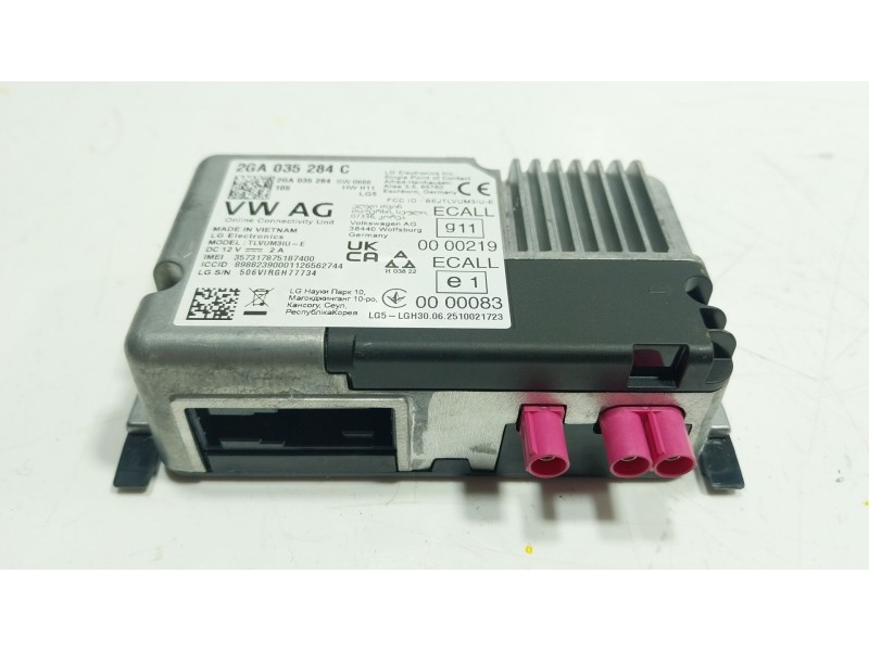 Recambio de modulo electronico para skoda karoq (nu7, nd7) 1.5 tsi referencia OEM IAM  2GA035284C 