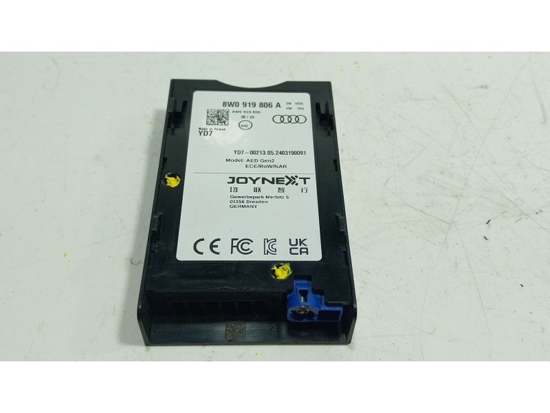 Recambio de modulo electronico para audi a4 b9 avant (8w5, 8wd) 30 tdi mild hybrid referencia OEM IAM  8W0919806A 