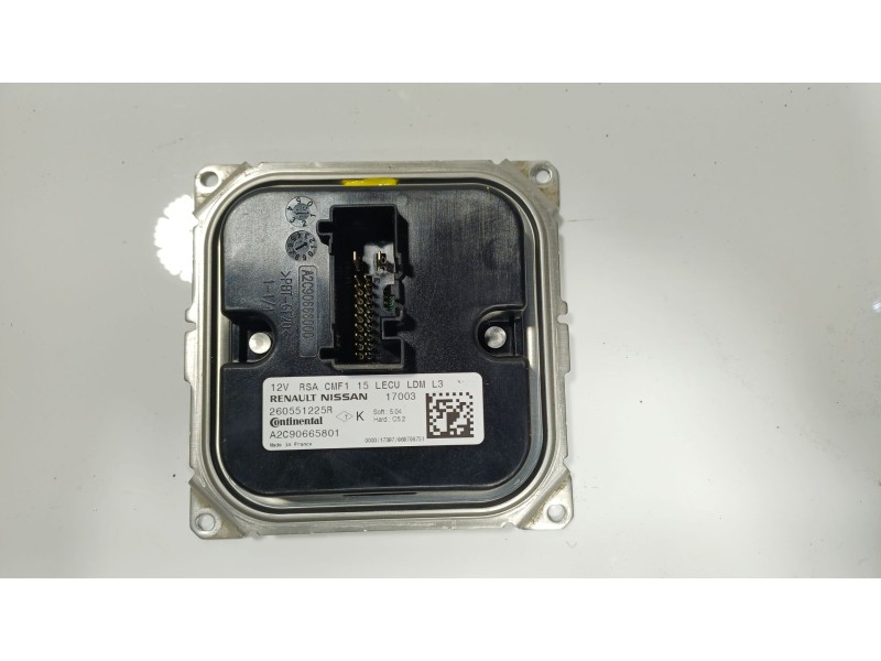 Recambio de centralita faros xenon para renault grand scénic iv (r9_) 1.6 dci 130 referencia OEM IAM  260551225R 