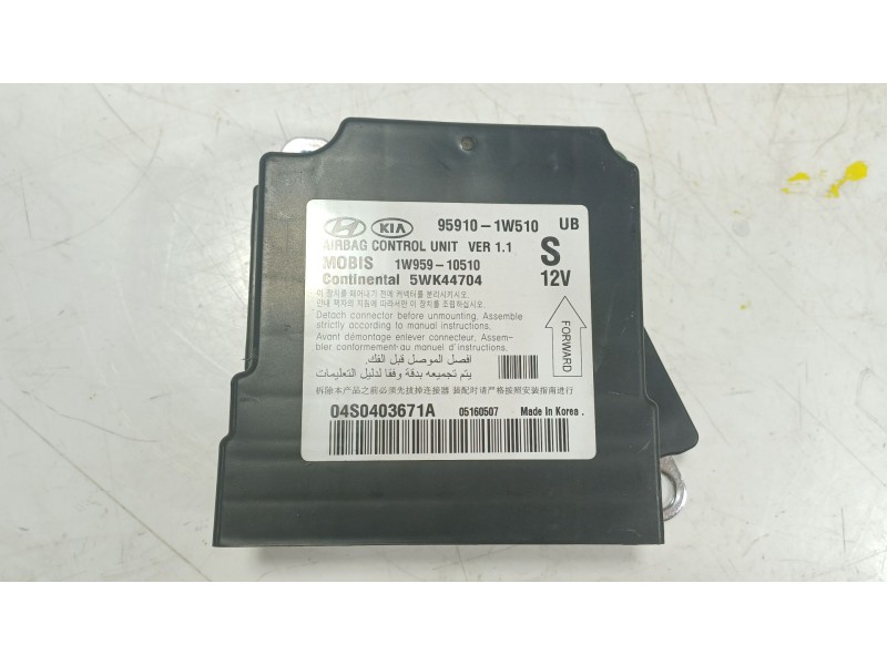 Recambio de centralita airbag para kia rio iii (ub) 1.2 cvvt referencia OEM IAM  959101W510 