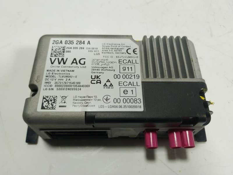 Recambio de modulo electronico para seat arona (kj7, kjp) 1.0 tsi referencia OEM IAM 2GA035284A 2GA035284A 