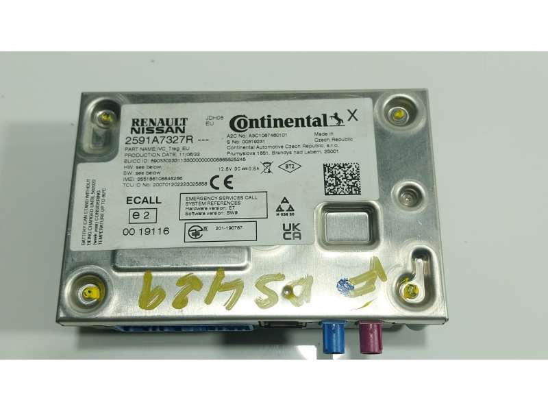 Recambio de modulo electronico para nissan townstar furgoneta/monovolumen (xfk) 1.3 referencia OEM IAM  2591A7327R 