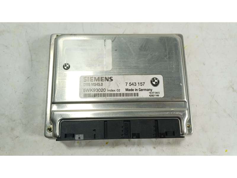 Recambio de centralita motor uce para bmw z4 roadster (e85) 2.2 i referencia OEM IAM  7543157 5WK93020