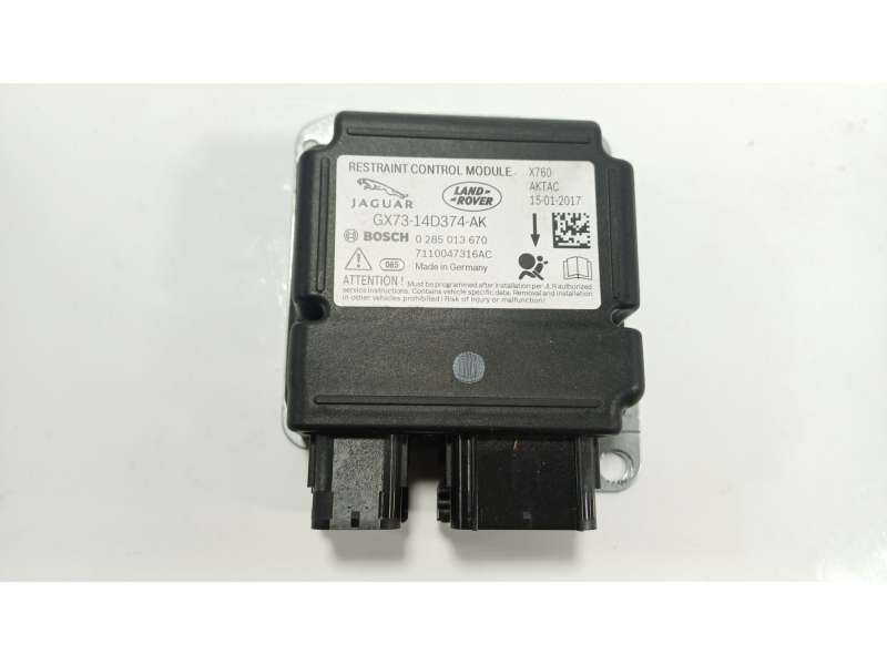 Recambio de centralita airbag para jaguar xe (x760) 2.0 d referencia OEM IAM  GX7314D374AK 0285013670