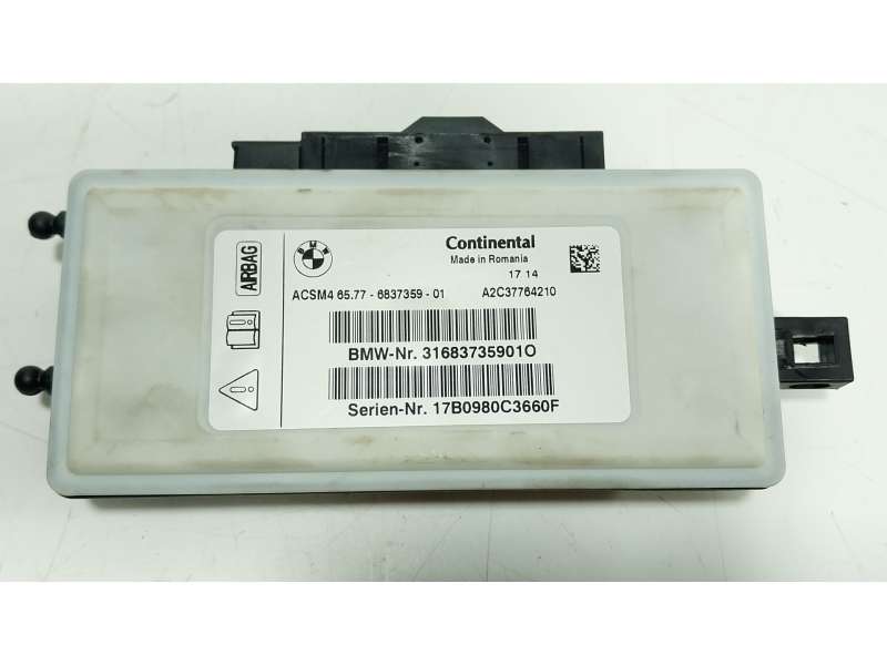 Recambio de centralita airbag para bmw x5 (f15, f85) sdrive 25 d referencia OEM IAM  316837359010 17B0980C3660F
